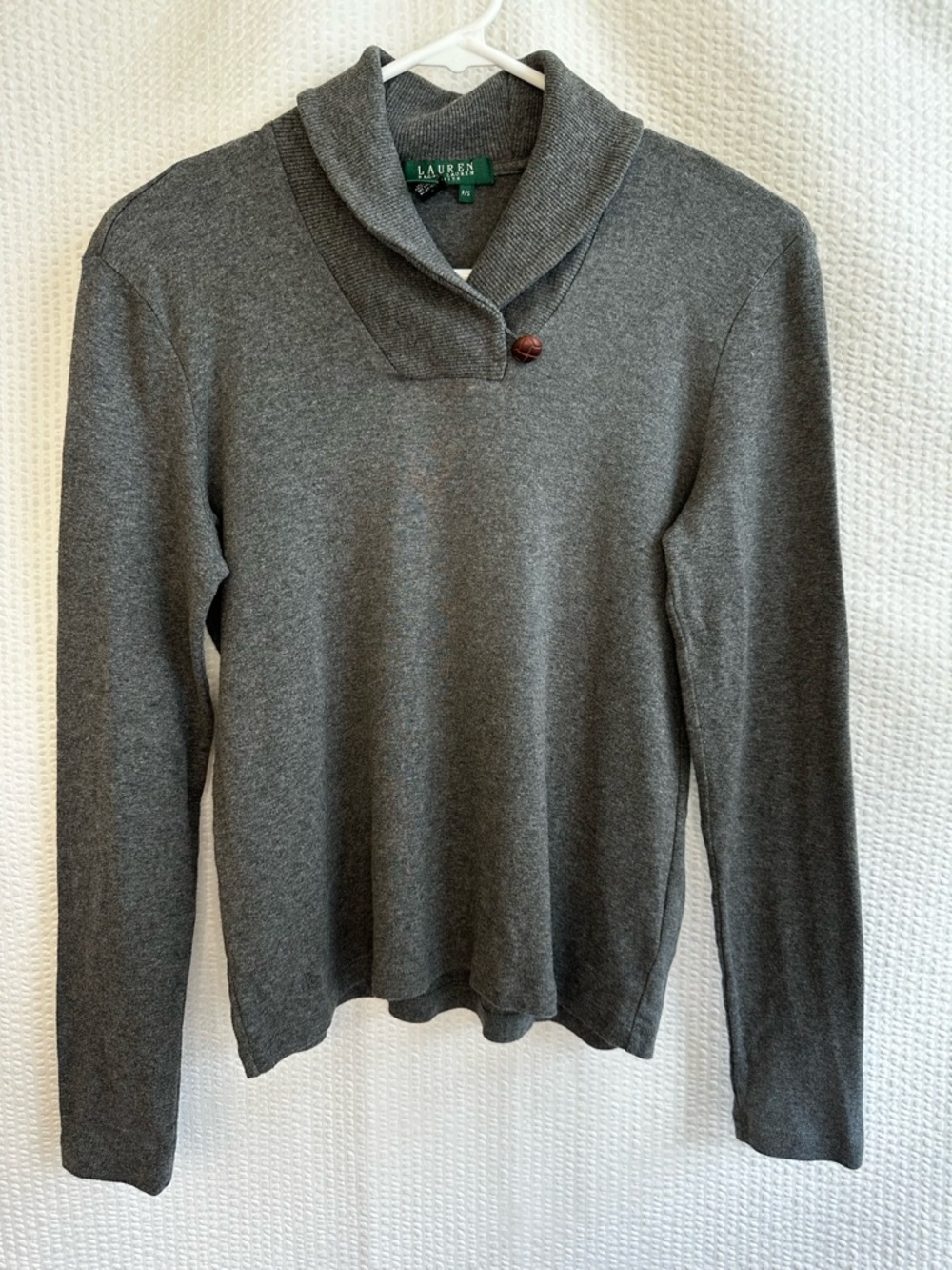 Ralph Lauren Women’s Gray Long Sleeve Top Size: Petite Small
